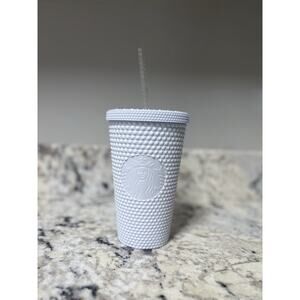 Starbucks All White Studded Cup